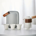 230ML Portable Glass and Ceramic Teapot