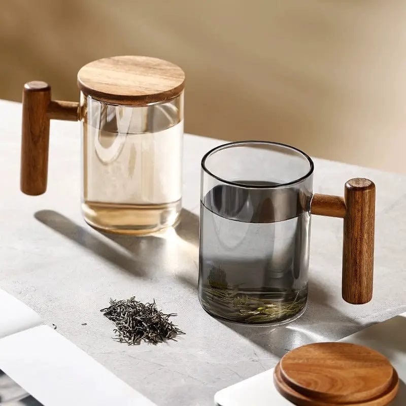 Acacia Wood Tea Mug 400ml