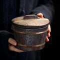 Antique Japanese Ceramic Tea Canister 500ml