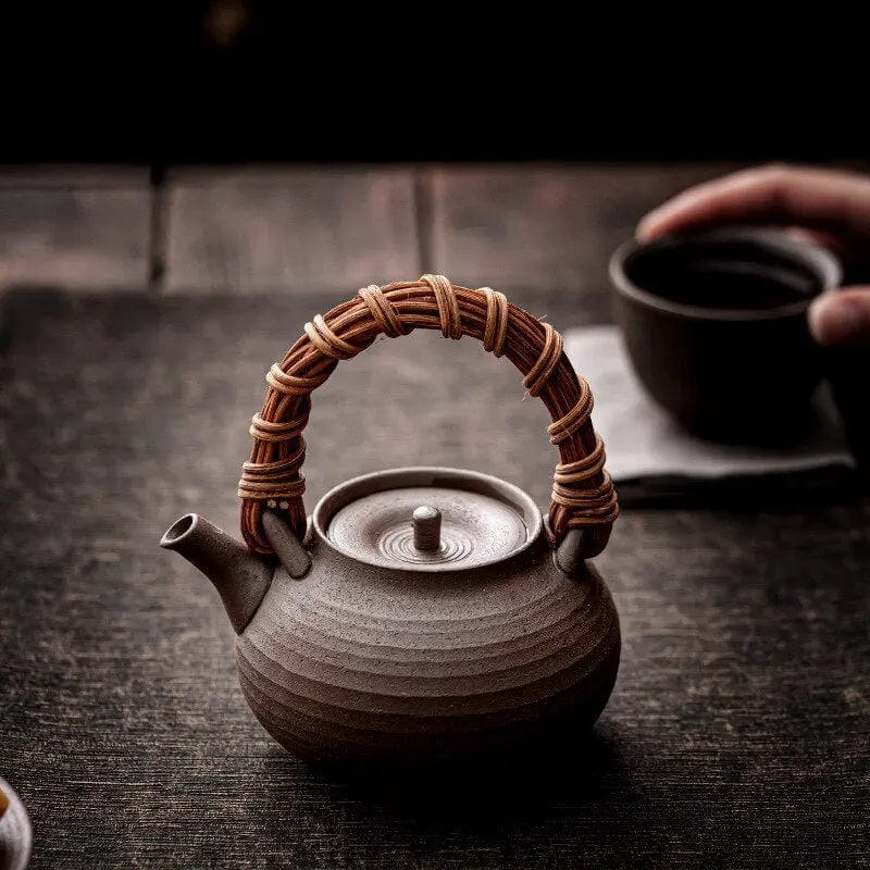 Antique Japanese Earthenware Teapot 200ml