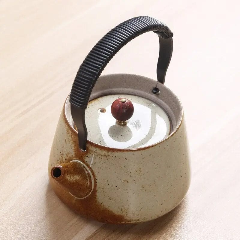 Chinese Beige Porcelain Teapot 300ML