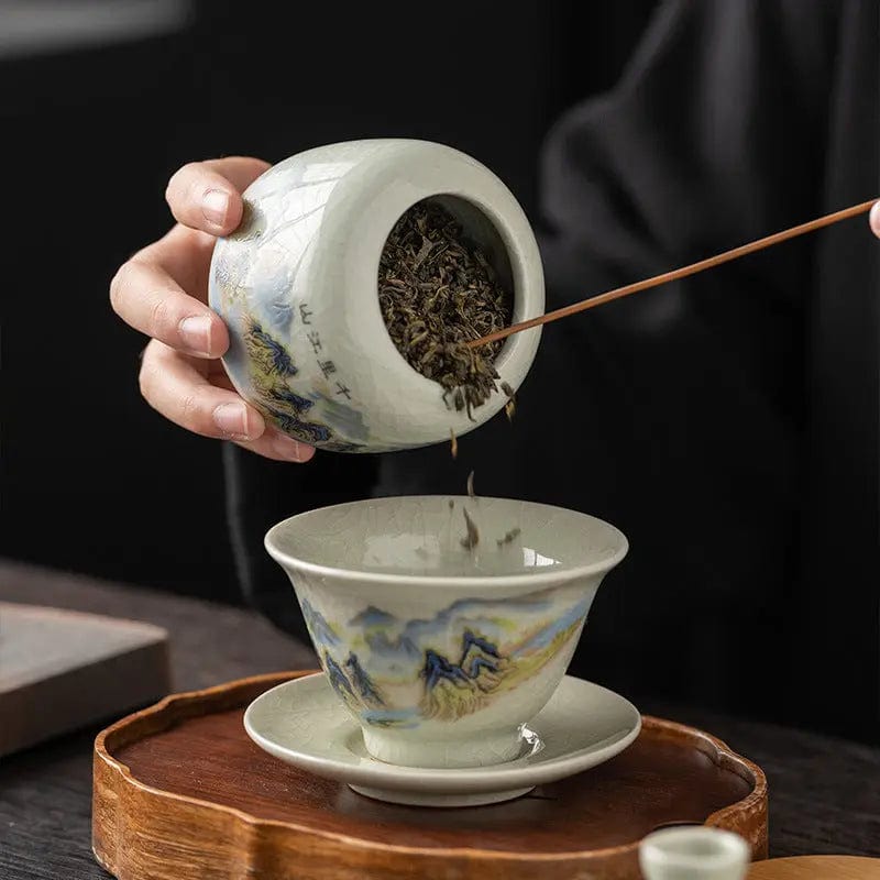 Chinese Ceramic Tea Box
