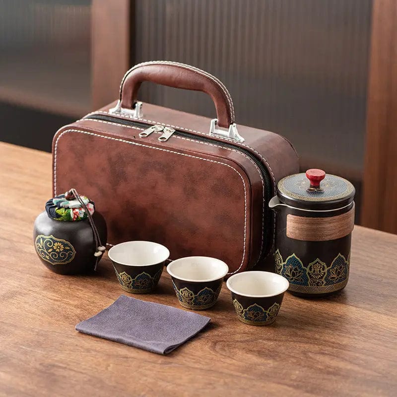 Chinese Ceramic Travel Tea Set