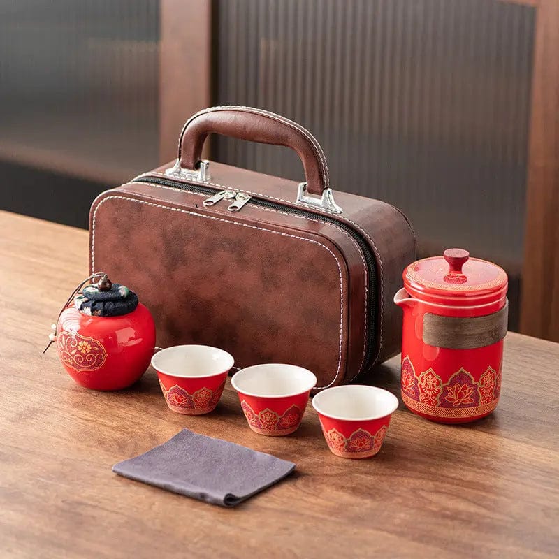 Chinese Ceramic Travel Tea Set