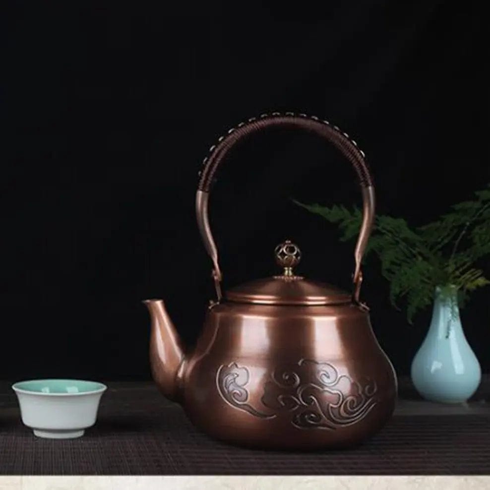 Chinese Copper Teapot Clouds 1.6L