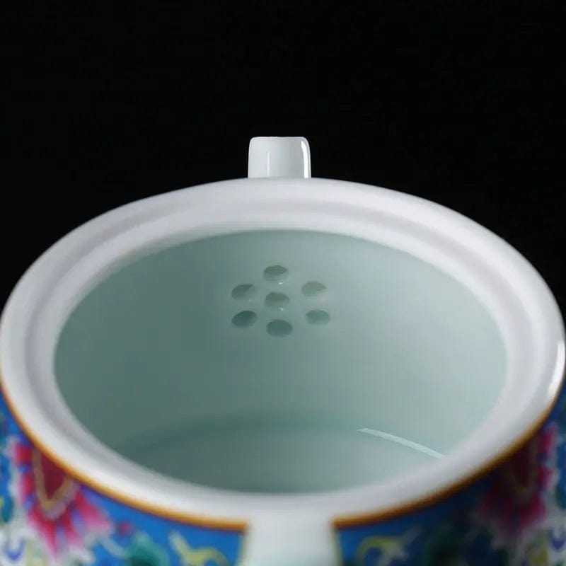 Chinese Floral Porcelain Teapot 210 ml