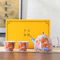 Chinese Porcelain Tea Set with Dragon Motifs