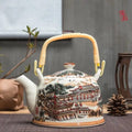Chinese Porcelain Temple Teapot 900ML