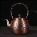 Chinese Round Copper Teapot Bulls 1.5L
