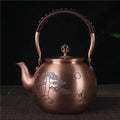 Chinese Round Copper Teapot Full Moon 1.5L