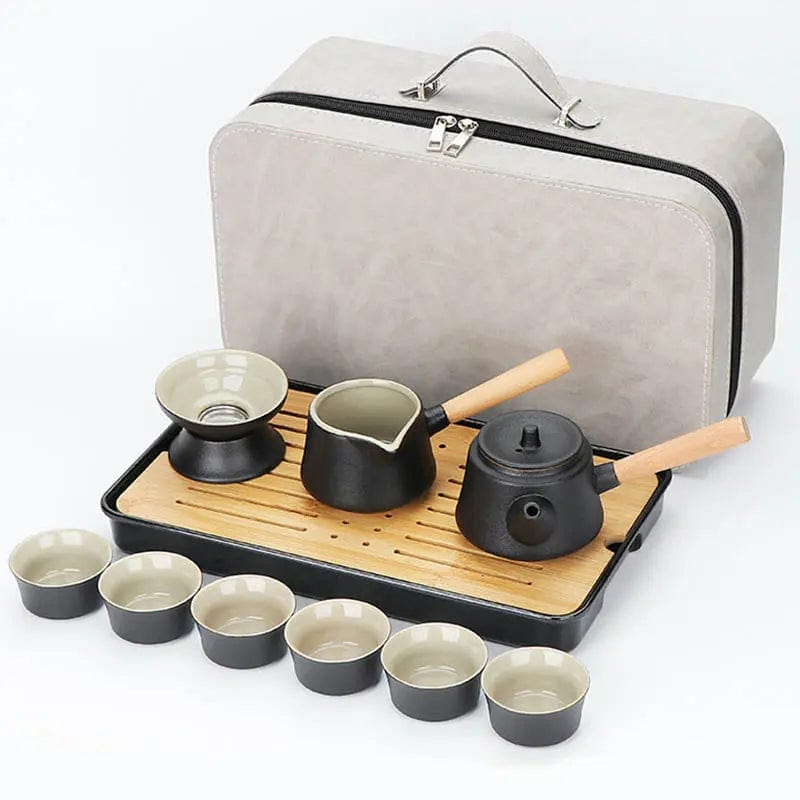 Chinese Tea Set with Side Handle