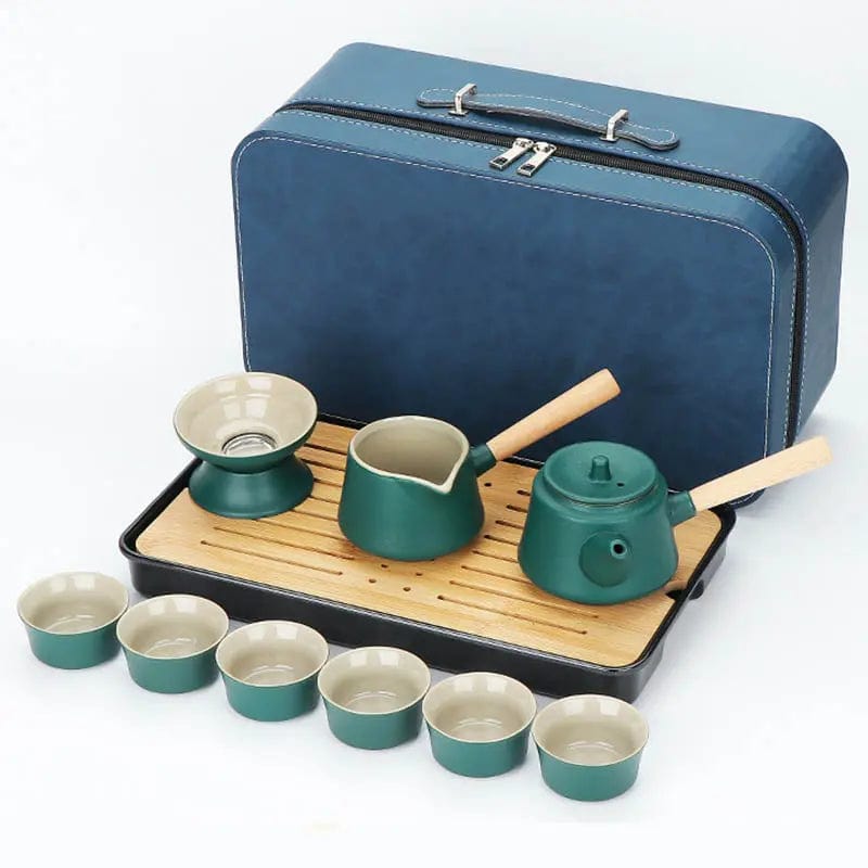 Chinese Tea Set with Side Handle