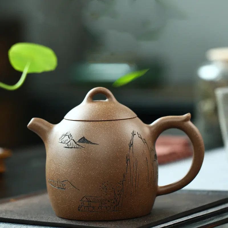 Chinese Yixing Brown Clay Teapot 350ML