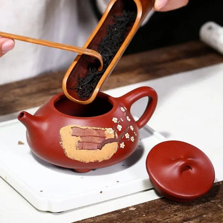 Chinese Yixing Cherry Blossom Clay Teapot 230ML