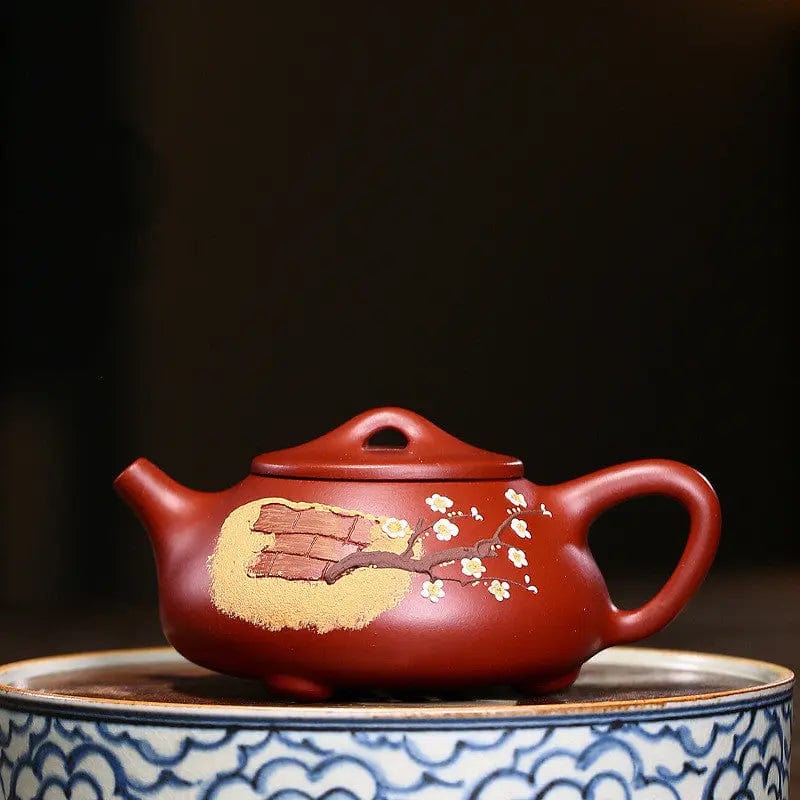 Chinese Yixing Cherry Blossom Clay Teapot 230ML