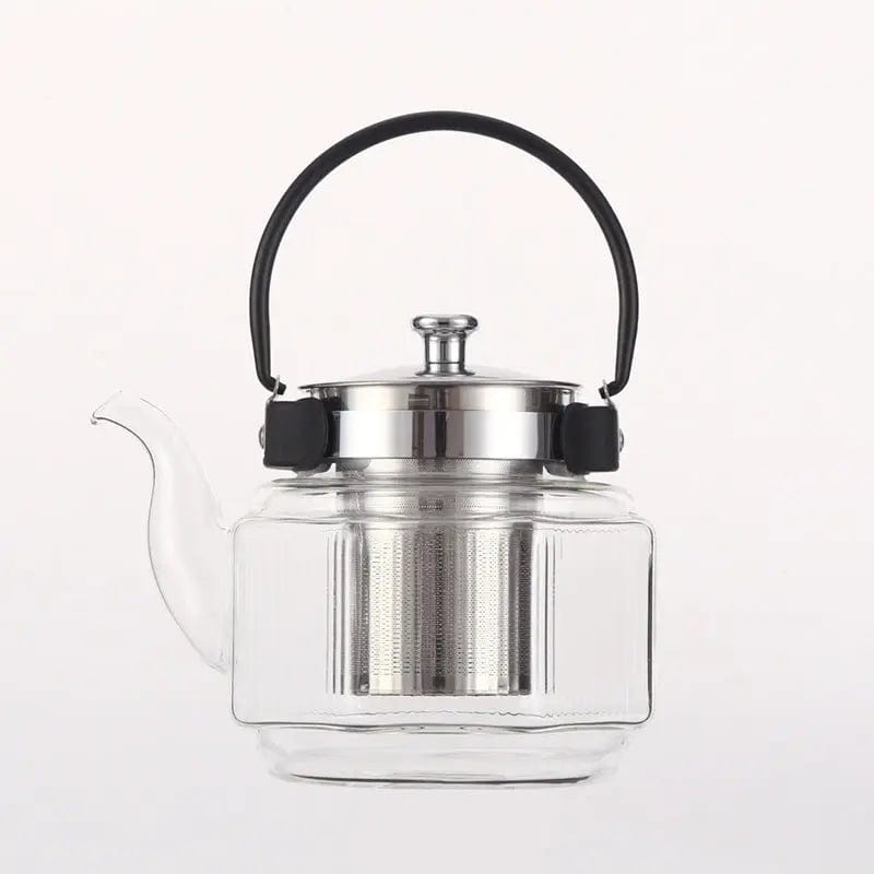 Classic Glass Teapot with Black Handle 800 ml