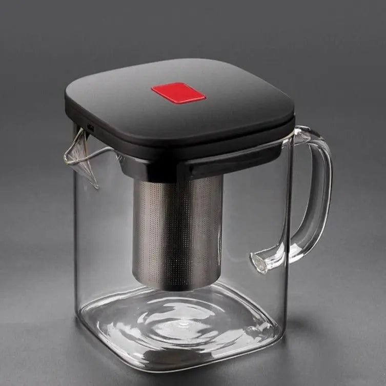 Cube-Shaped Glass Teapot 600ML - 1L
