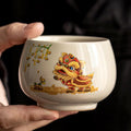Dancing Lion Ceramic Tea Mug 170ml