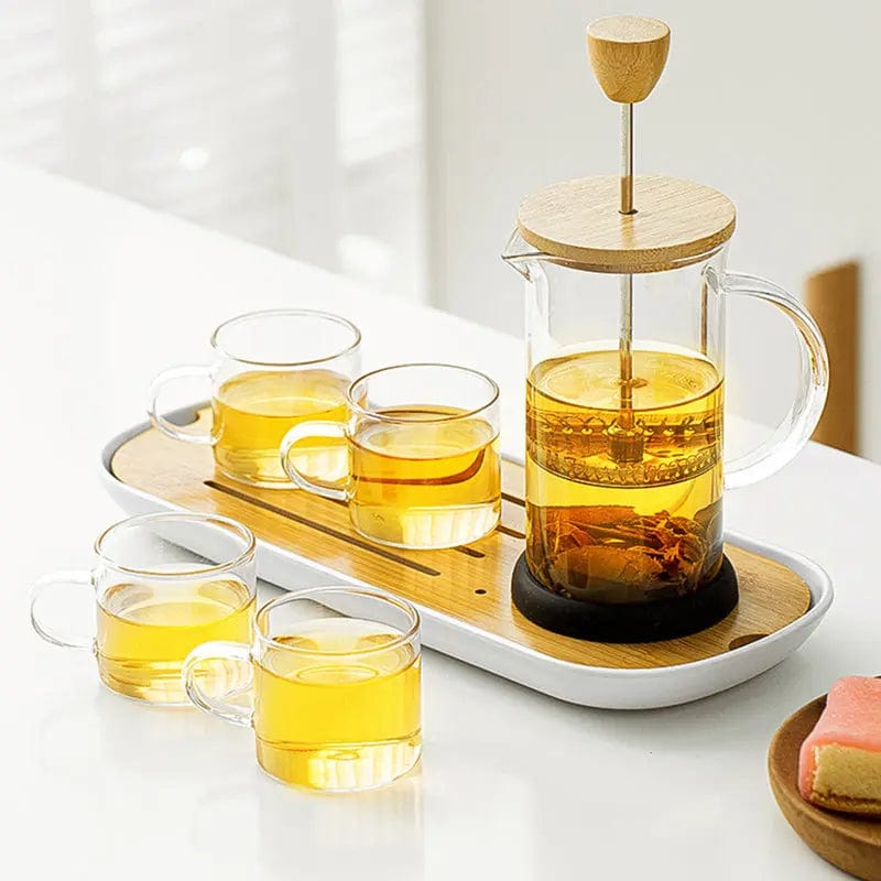 Design Glass Teapot with Press Filter 350ML - 600ML