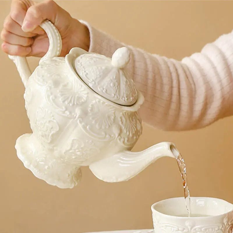Elegant 1L English Porcelain Teapot