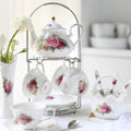 English Porcelain Tea Set with Roses