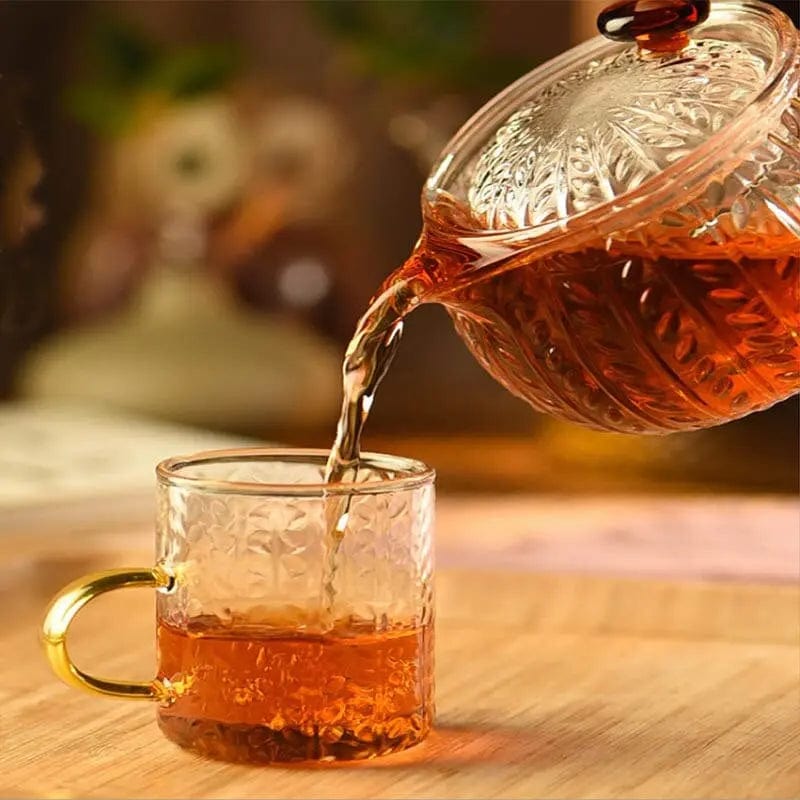 Floral Glass Teapot 300 ml - 500 ml