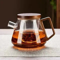 Glass and Wood Teapot 700ml