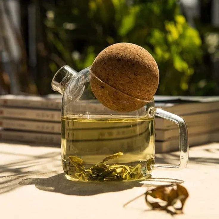 Glass Teapot with Cork Pattern 250ML - 750ML