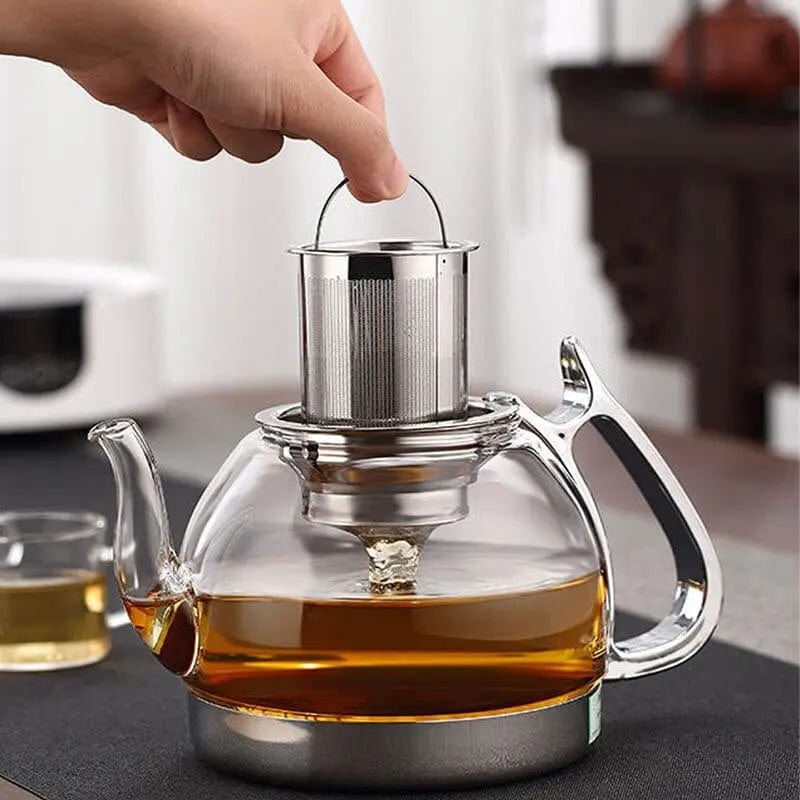 Glass Teapot with Steel Filter 850ML - 1L