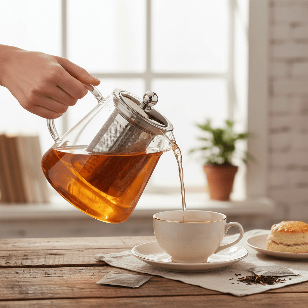 Glass Teapot with Tea Filter 450 ml - 1.3L – Borosilicate Glass