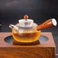 Glass Teapot with Wooden Handle 300 ml