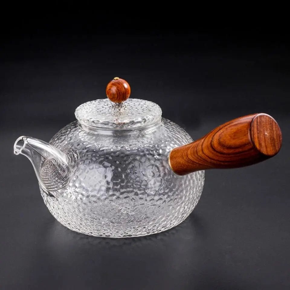 Glass Teapot with Wooden Handle 300 ml