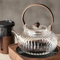 Glass Teapot with Wooden Handle 900ML