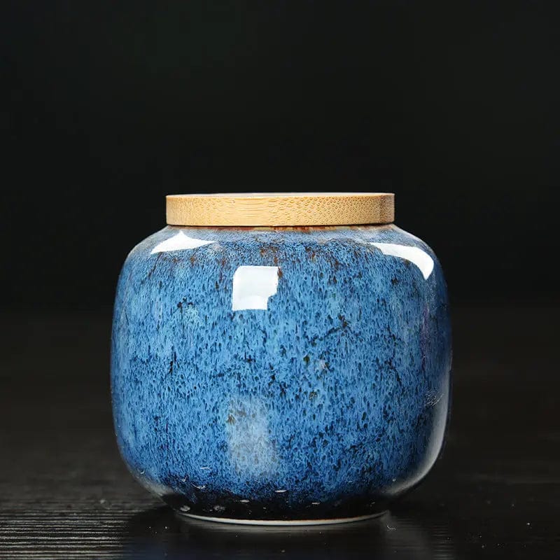 Iris Design Ceramic Tea Box