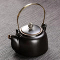 Japanese Antique Black Ceramic Teapot 250 ml