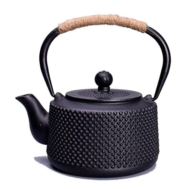 Japanese Black Cast Iron Teapot with Dots 850ml
