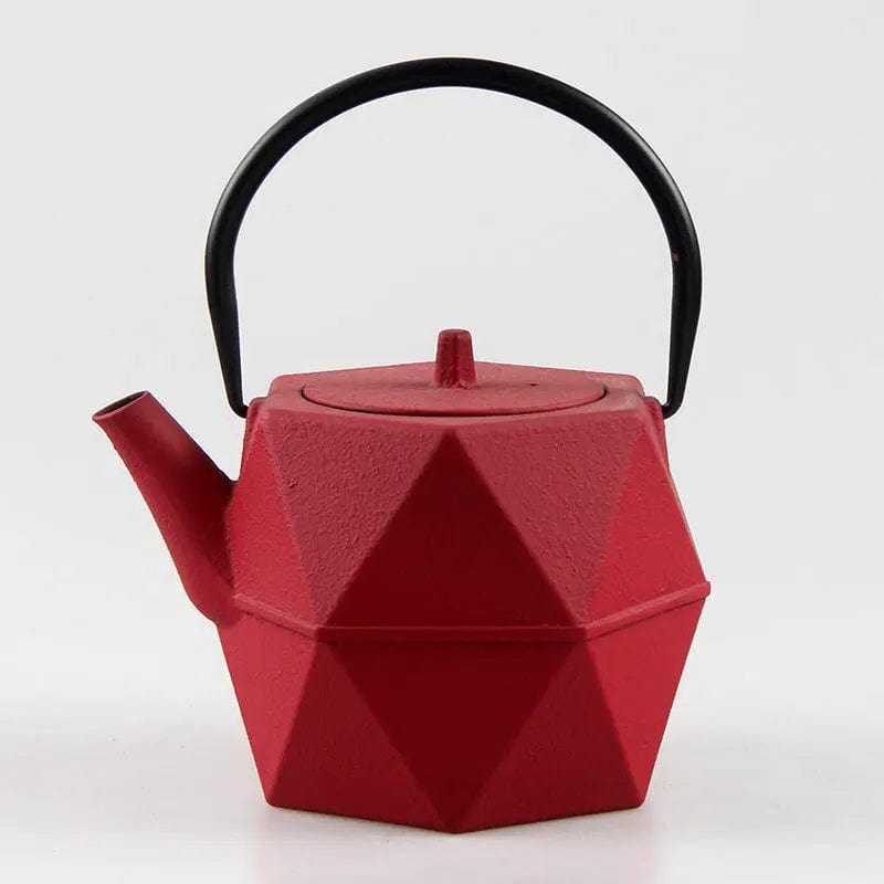 Japanese Cast Iron Teapot in Cube Shape, 1.2 Liter