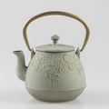 Japanese Cast Iron Teapot with Flowers 1L