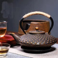 Japanese Cast Iron Teapot with Gold Dots, 800 ml