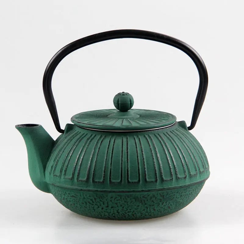 Japanese Cast Iron Teapot with Rectangular Pattern 600 ml