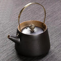 Japanese Ceramic Teapot Black Design 210 ml