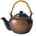 Japanese Ceramic Teapot Brown Bamboo 500ML