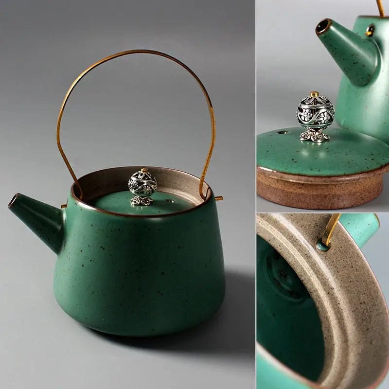 Japanese Ceramic Teapot with Design 210 ml