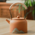 Japanese Ceramic Teapot with Mountain Motifs 350 ml