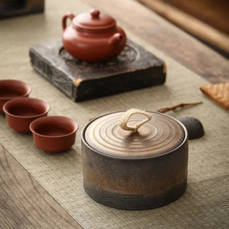 Japanese Clay Tea Canister 500ml