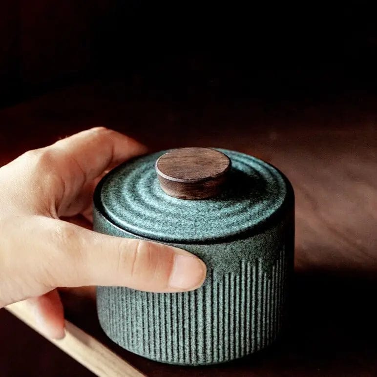 Japanese Design Ceramic Tea Caddy 150ml