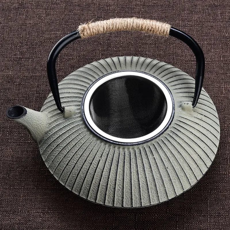 Japanese Flat Cast Iron Teapot 800ml