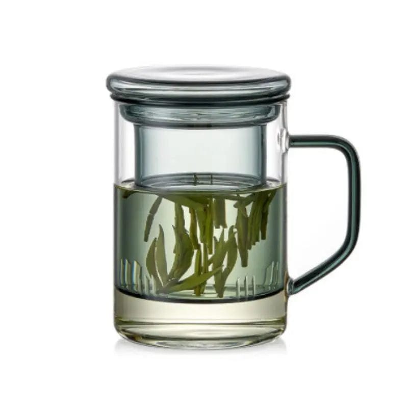 Large Glass Tea Mug with Infuser 400ml