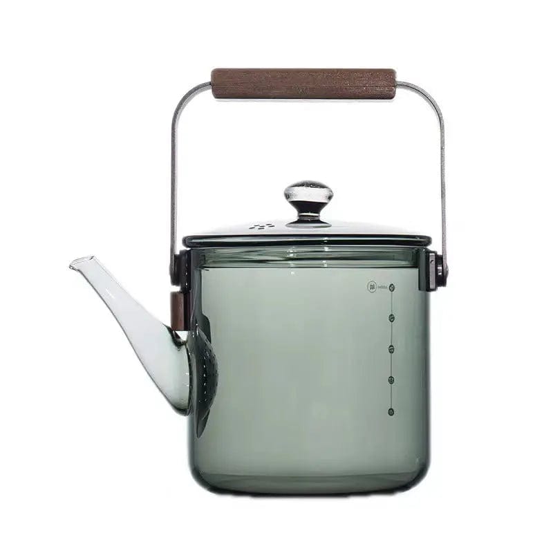 Modern Clear Glass Teapot, 1 Liter