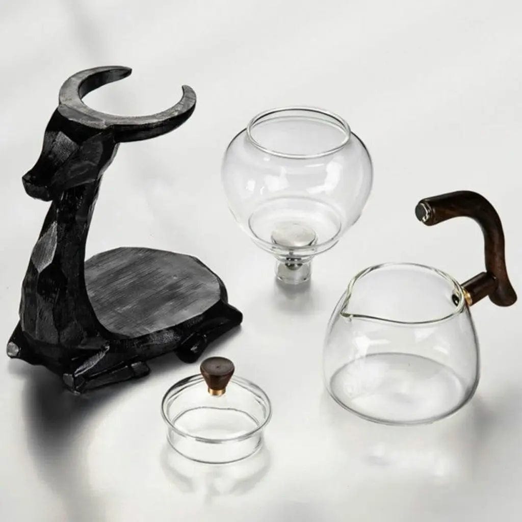 Original Black Deer Glass Teapot 400ML